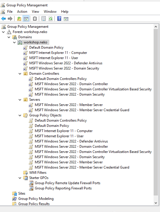 Apply and Link Security Baselines