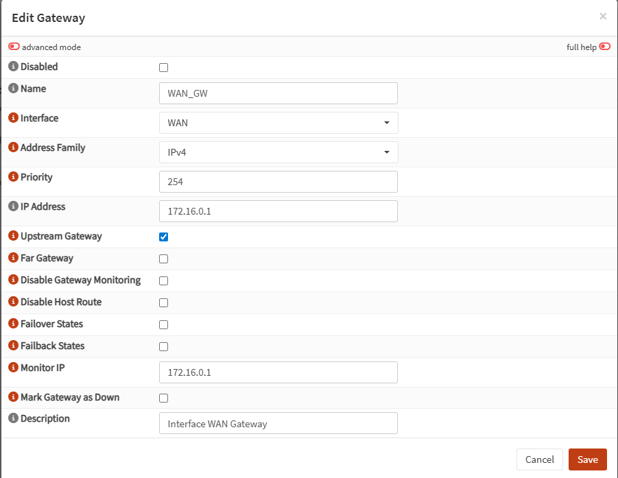 OPNSense Uplink Monitoring